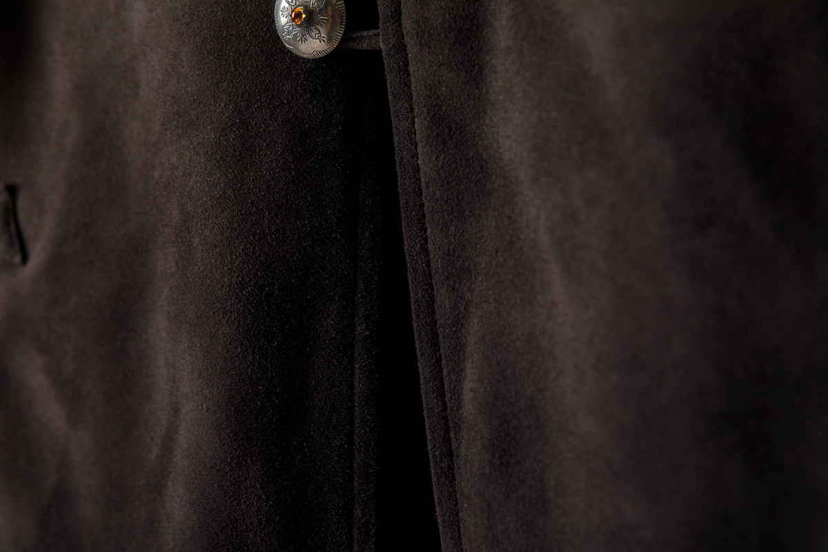 SARTO / MONGOLIAN LAMB SUEDE REVERSIBLE VEST - EVONY