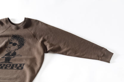 SARTO × J'ADORE GODARD / MUSICIAN CREW NECK L/S - DARK BROWN