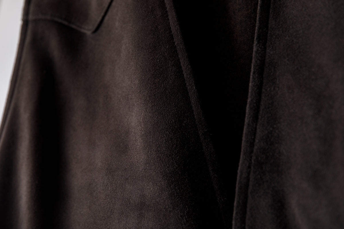 SARTO / MONGOLIAN LAMB SUEDE REVERSIBLE VEST - EVONY