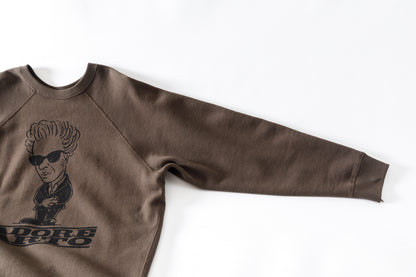 SARTO × J'ADORE GODARD / FILM DIRECTOR CREW NECK L/S - DARK BROWN