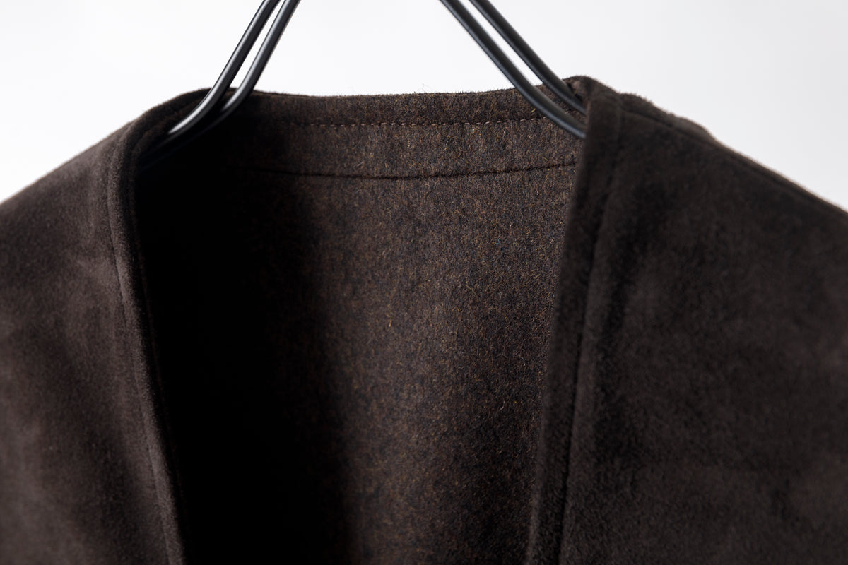 SARTO / MONGOLIAN LAMB SUEDE REVERSIBLE VEST - EVONY