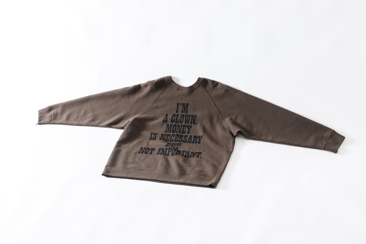 SARTO × J'ADORE GODARD / FILM DIRECTOR CREW NECK L/S - DARK BROWN