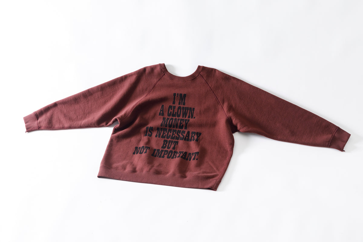 SARTO × J'ADORE GODARD / FILM DIRECTOR CREW NECK L/S - BORDEAUX