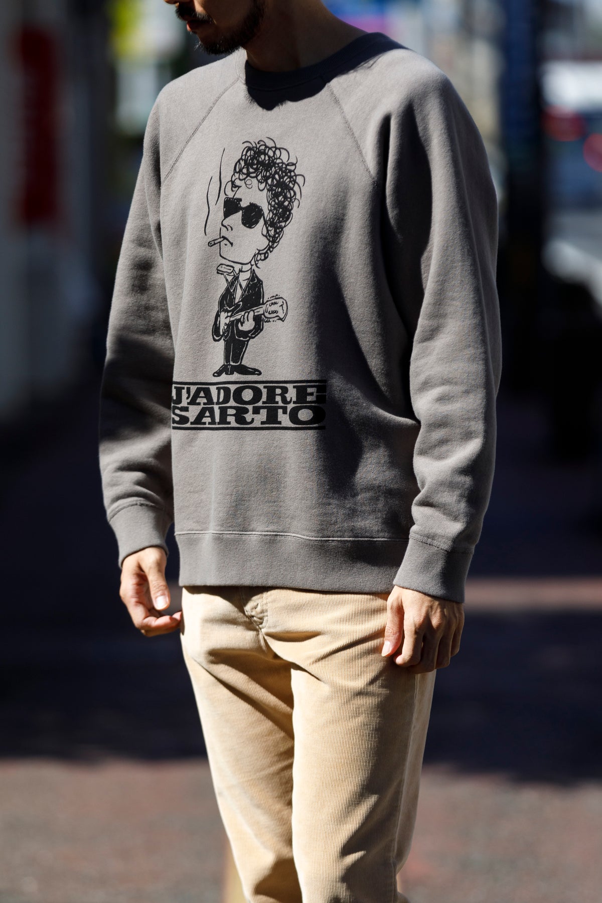 SARTO × J'ADORE GODARD / MUSICIAN CREW NECK L/S - ATOM