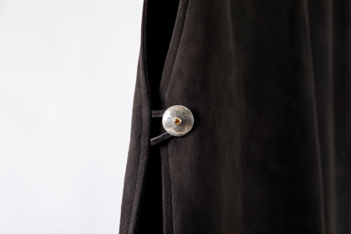 SARTO / MONGOLIAN LAMB SUEDE REVERSIBLE VEST - EVONY