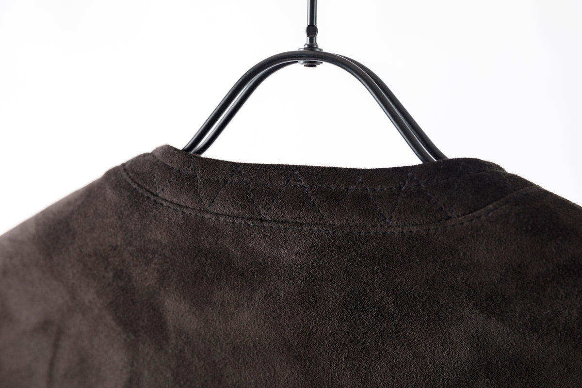 SARTO / MONGOLIAN LAMB SUEDE REVERSIBLE VEST - EVONY