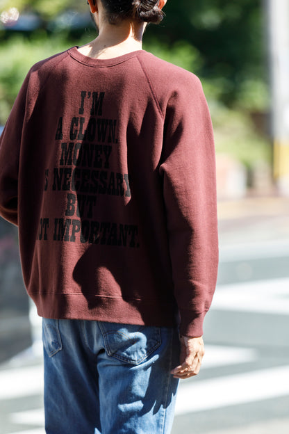 SARTO × J'ADORE GODARD / FILM DIRECTOR CREW NECK L/S - BORDEAUX