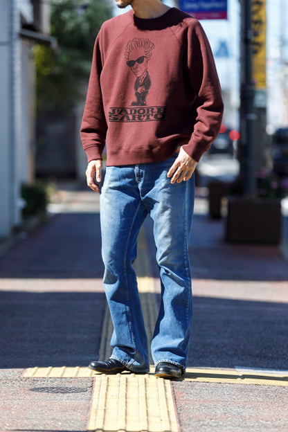 SARTO × J'ADORE GODARD / FILM DIRECTOR CREW NECK L/S - BORDEAUX