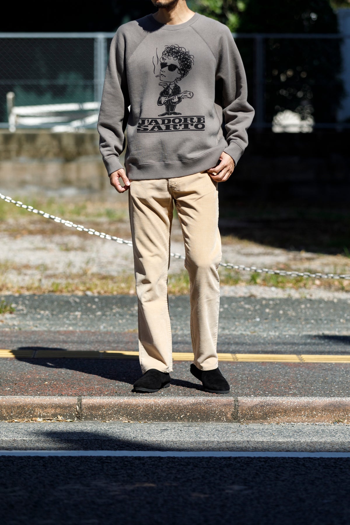 SARTO × J'ADORE GODARD / MUSICIAN CREW NECK L/S - ATOM