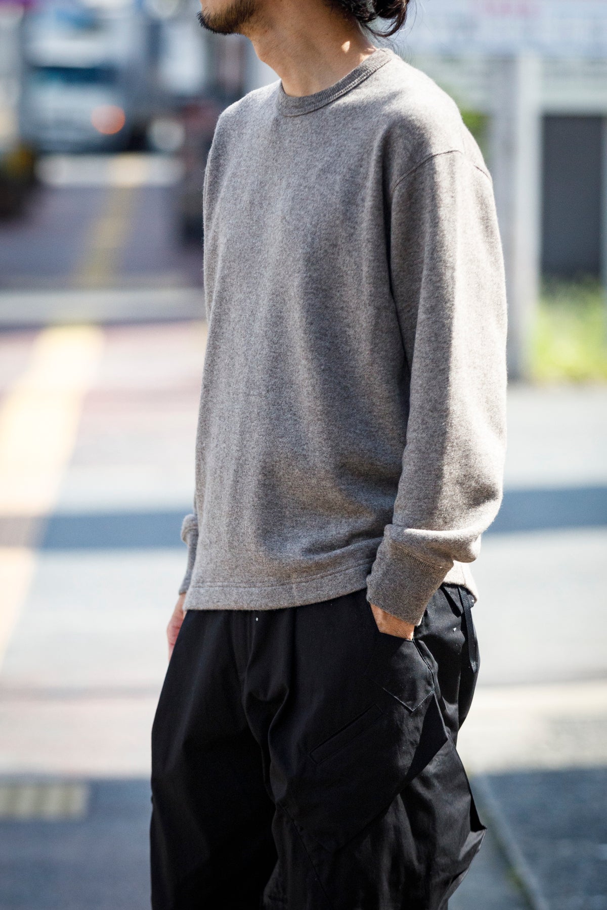 Nikki ESSENTIAL PIECE / Yak Crewneck Sweat Shirt - Beige
