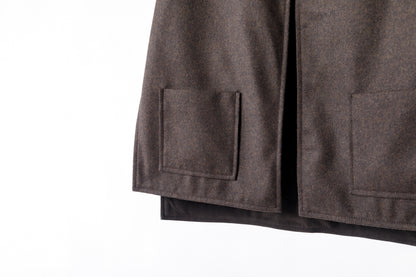 SARTO / MONGOLIAN LAMB SUEDE REVERSIBLE VEST - EVONY
