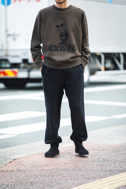 SARTO × J'ADORE GODARD / FILM DIRECTOR CREW NECK L/S - DARK BROWN