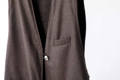 SARTO / MONGOLIAN LAMB SUEDE REVERSIBLE VEST - EVONY