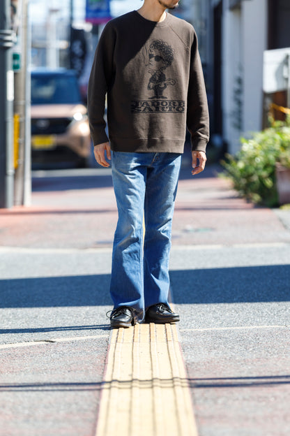 SARTO × J'ADORE GODARD / MUSICIAN CREW NECK L/S - DARK BROWN