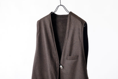 SARTO / MONGOLIAN LAMB SUEDE REVERSIBLE VEST - EVONY