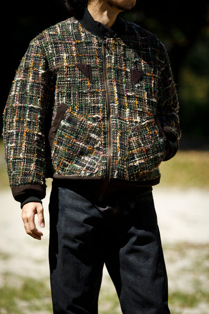 SARTO / MULTI HOME SPUN BOMBERS JACKET - ARMY