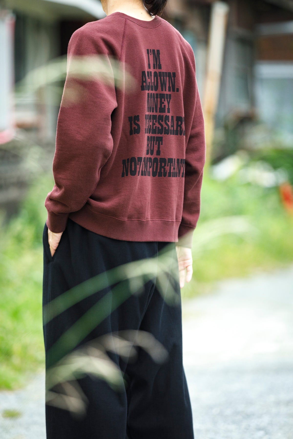 SARTO × J'ADORE GODARD / FILM DIRECTOR CREW NECK L/S - BORDEAUX