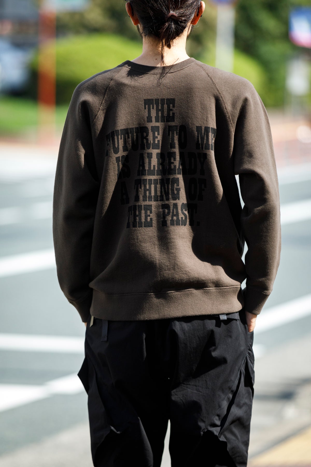 SARTO × J'ADORE GODARD / MUSICIAN CREW NECK L/S - DARK BROWN