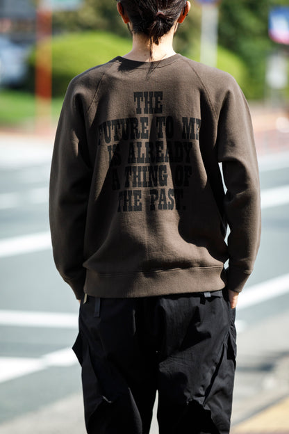 SARTO × J'ADORE GODARD / MUSICIAN CREW NECK L/S - DARK BROWN