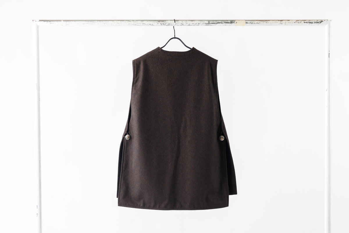 SARTO / MONGOLIAN LAMB SUEDE REVERSIBLE VEST - EVONY
