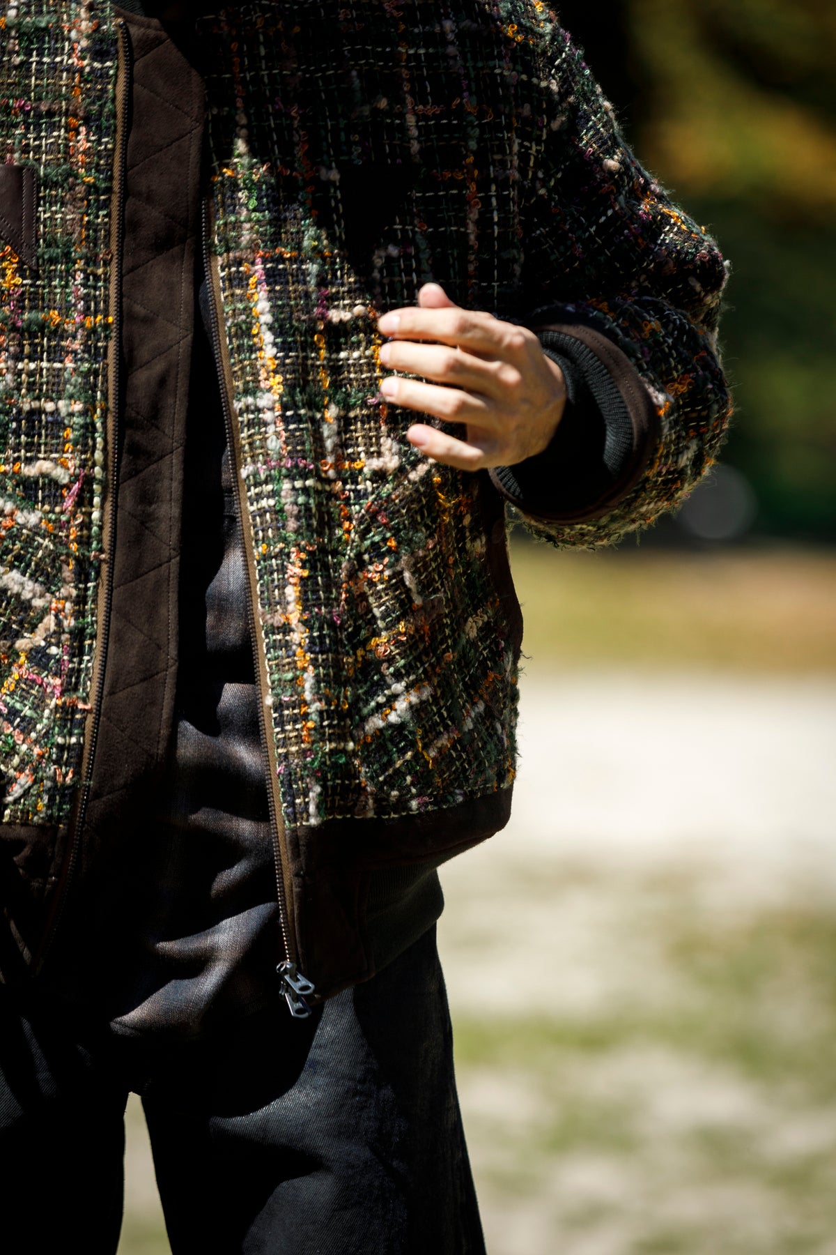 SARTO / MULTI HOME SPUN BOMBERS JACKET - ARMY