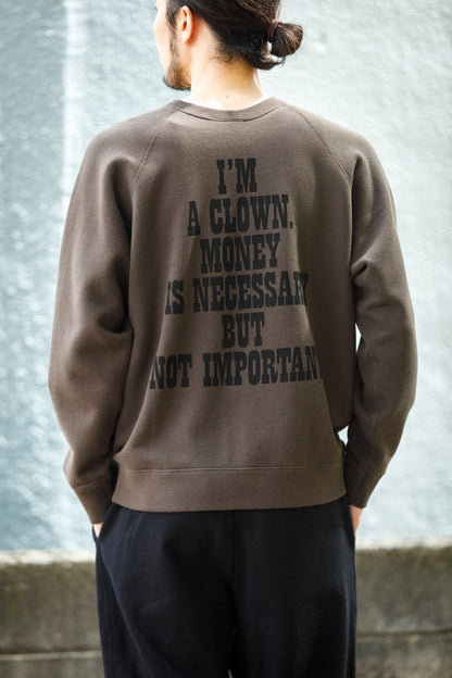 SARTO × J'ADORE GODARD / FILM DIRECTOR CREW NECK L/S - DARK BROWN