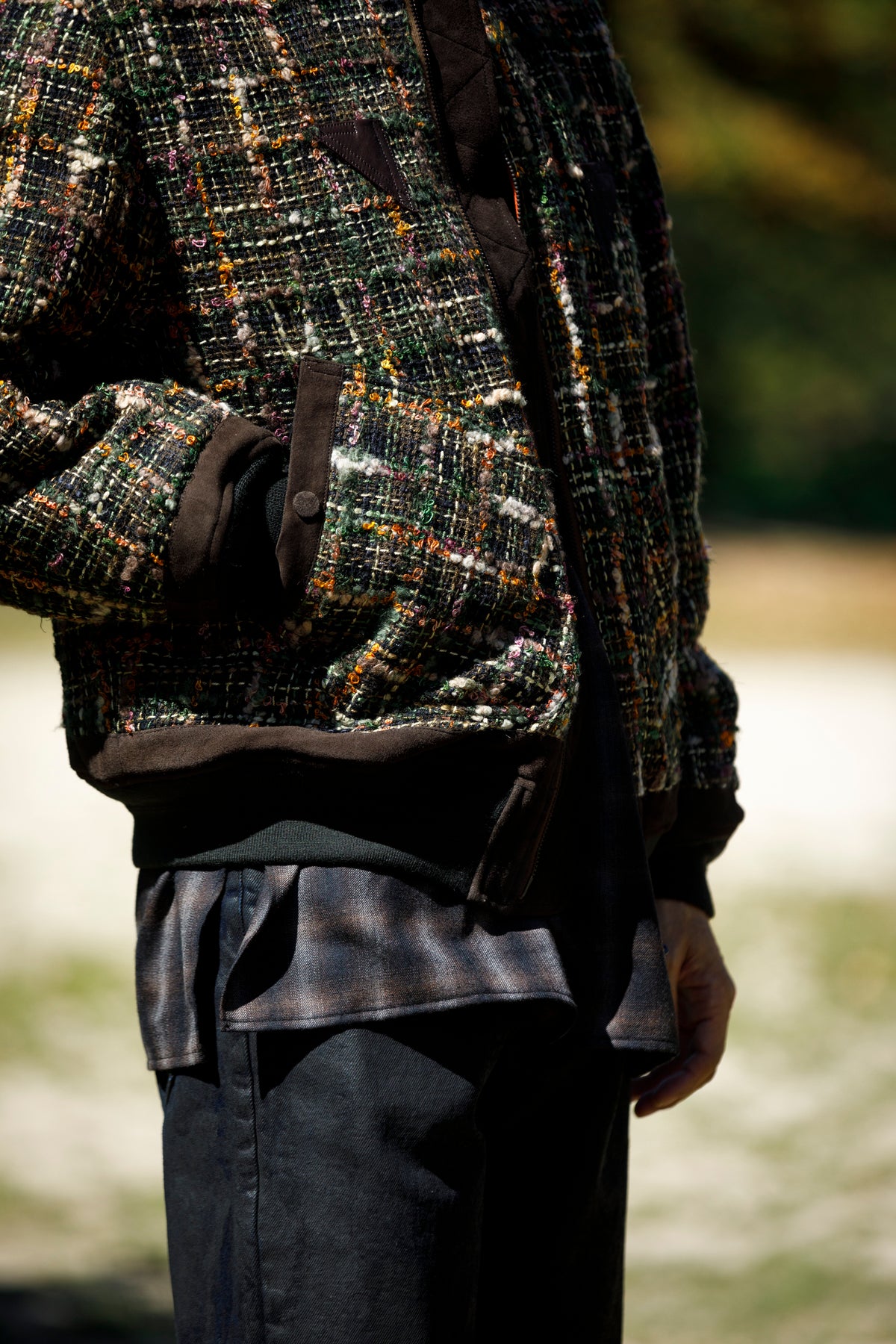 SARTO / MULTI HOME SPUN BOMBERS JACKET - ARMY