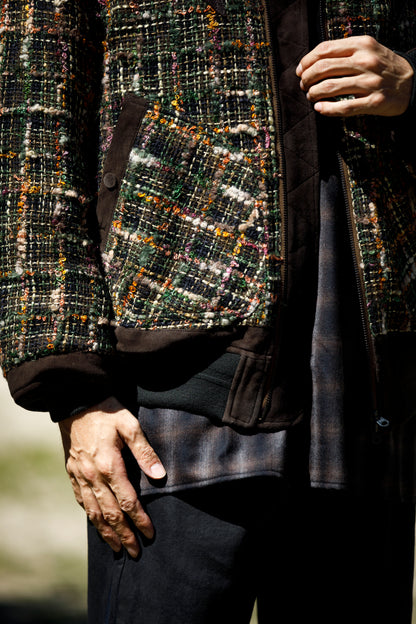 SARTO / MULTI HOME SPUN BOMBERS JACKET - ARMY
