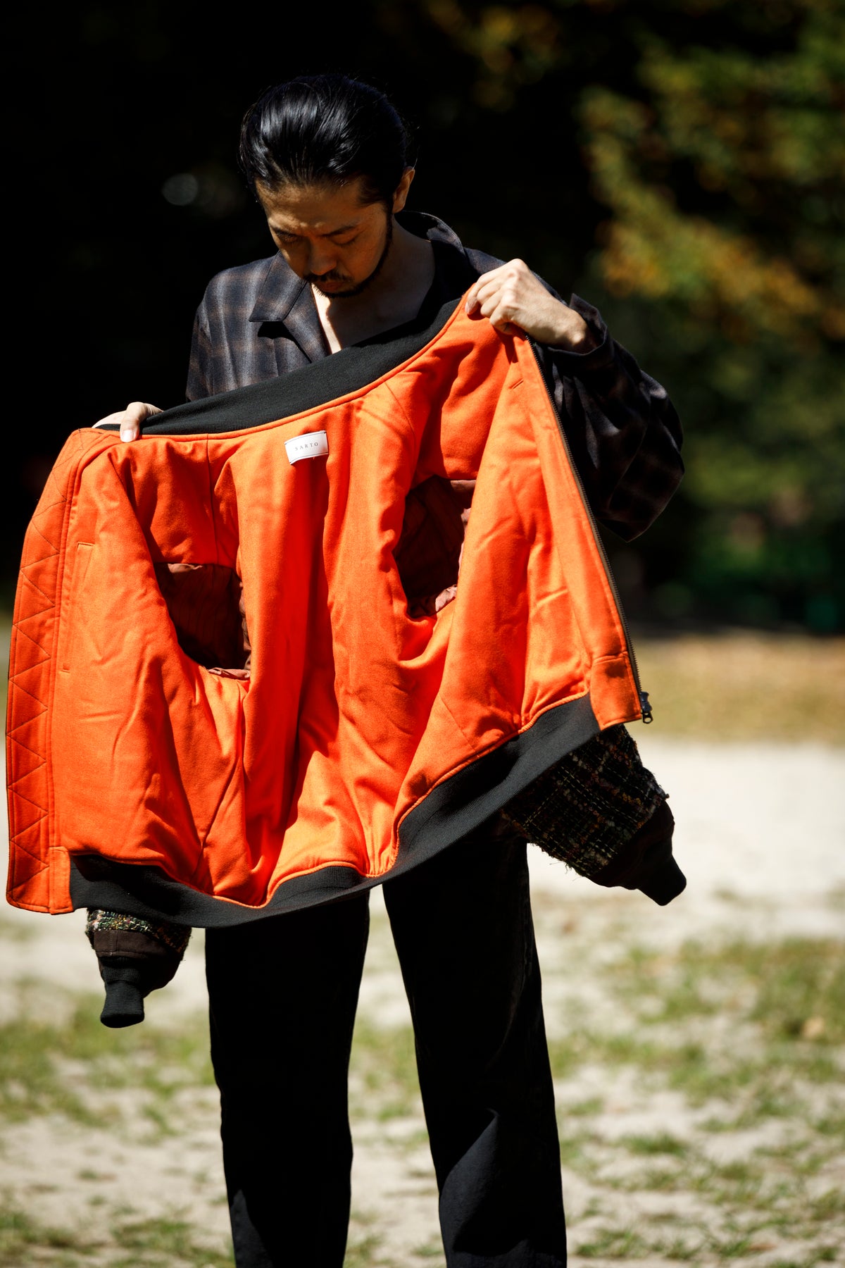 SARTO / MULTI HOME SPUN BOMBERS JACKET - ARMY