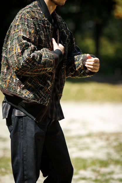 SARTO / MULTI HOME SPUN BOMBERS JACKET - ARMY