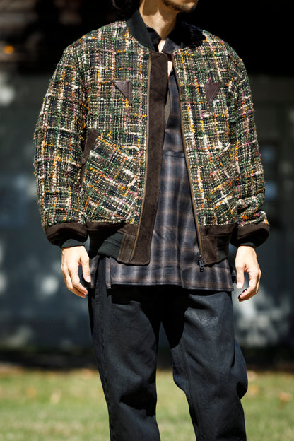 SARTO / MULTI HOME SPUN BOMBERS JACKET - ARMY