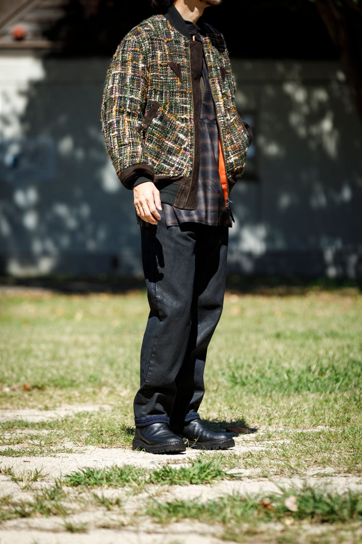 SARTO / MULTI HOME SPUN BOMBERS JACKET - ARMY
