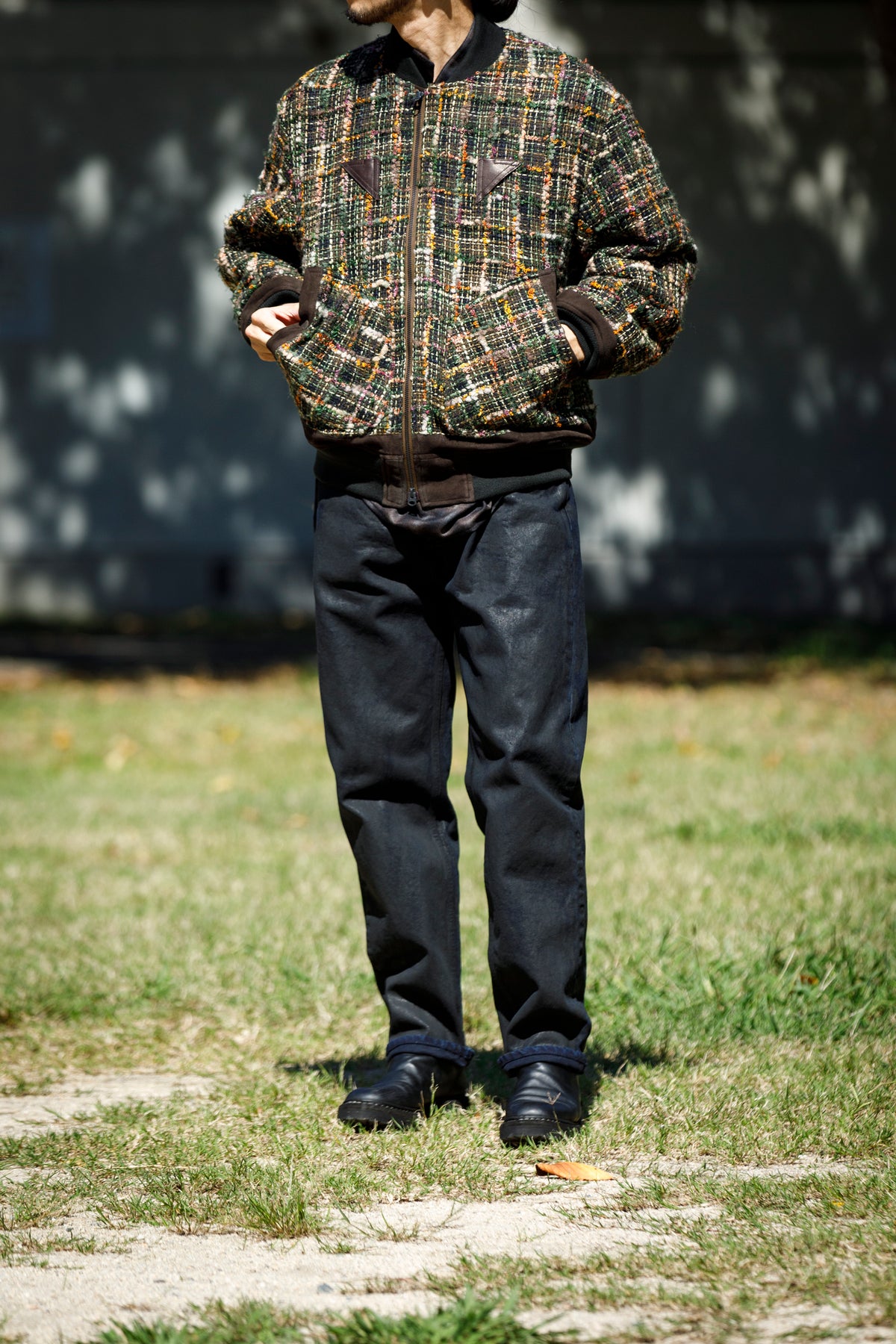 SARTO / MULTI HOME SPUN BOMBERS JACKET - ARMY