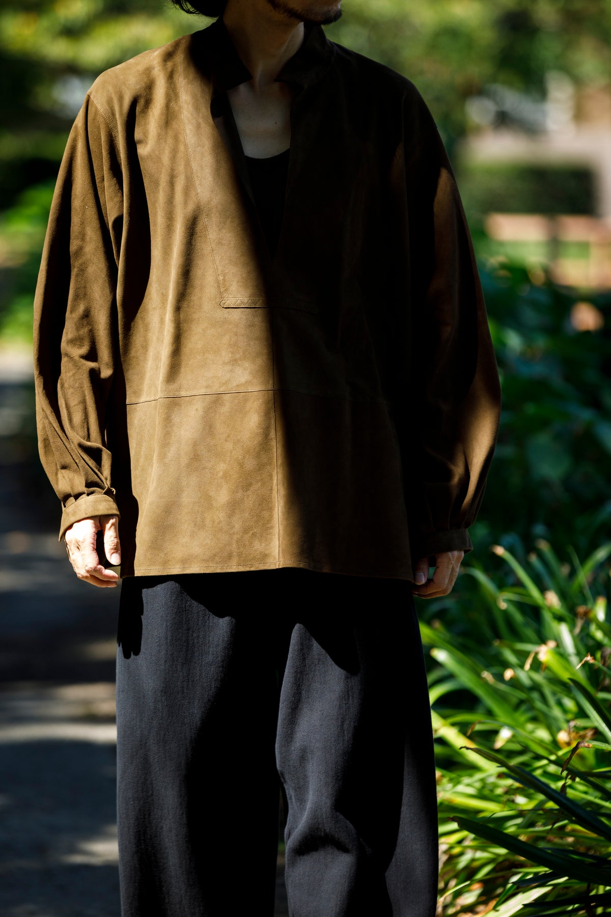 SARTO / MONGOLIAN LAMB SUEDE REVERSIBLE VEST - EVONY