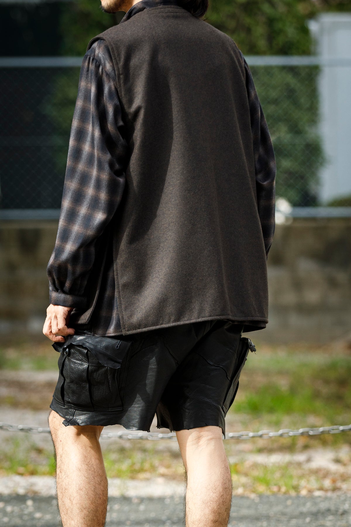 SARTO / MONGOLIAN LAMB SUEDE REVERSIBLE VEST - EVONY