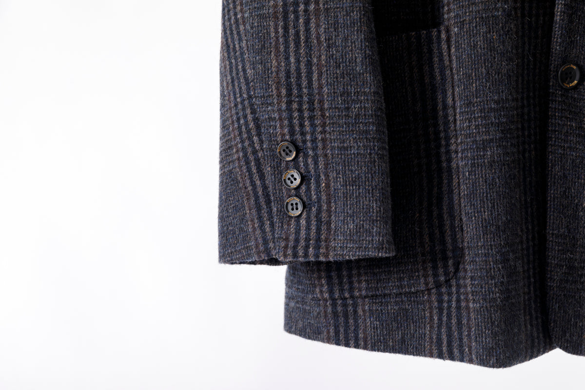 Willow Pants / P-032 - Charcoal Check(Dead stock fabric)
