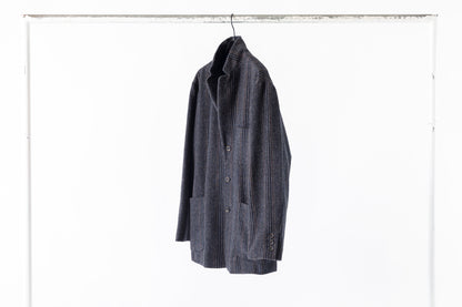 Willow Pants / P-032 - Charcoal Check(Dead stock fabric)