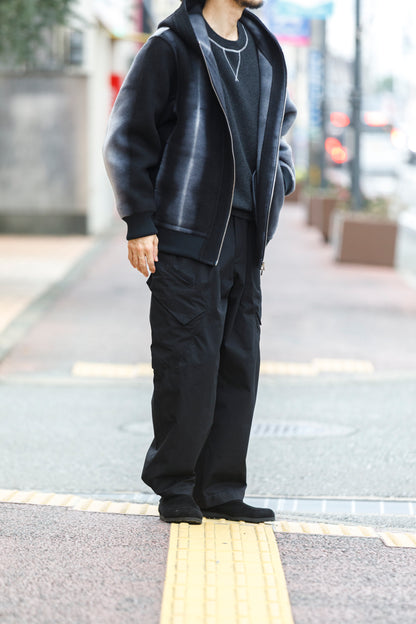 山内 / 26228 / アーバン染ラムウールリバー・ジップパーカー -  urban gray