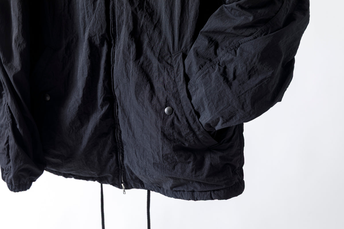 NULABEL / Garment Dyed Zip Up Jacket - Black
