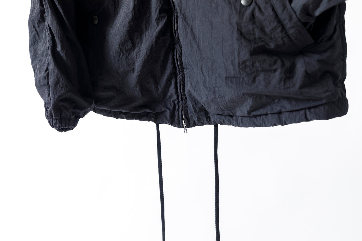 NULABEL / Garment Dyed Zip Up Jacket - Black