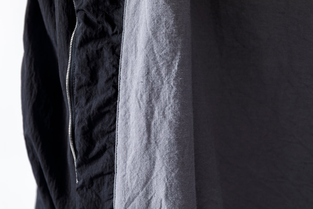 NULABEL / Garment Dyed Zip Up Jacket - Black