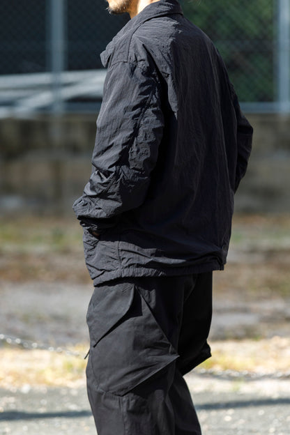 NULABEL / Garment Dyed Zip Up Jacket - Black