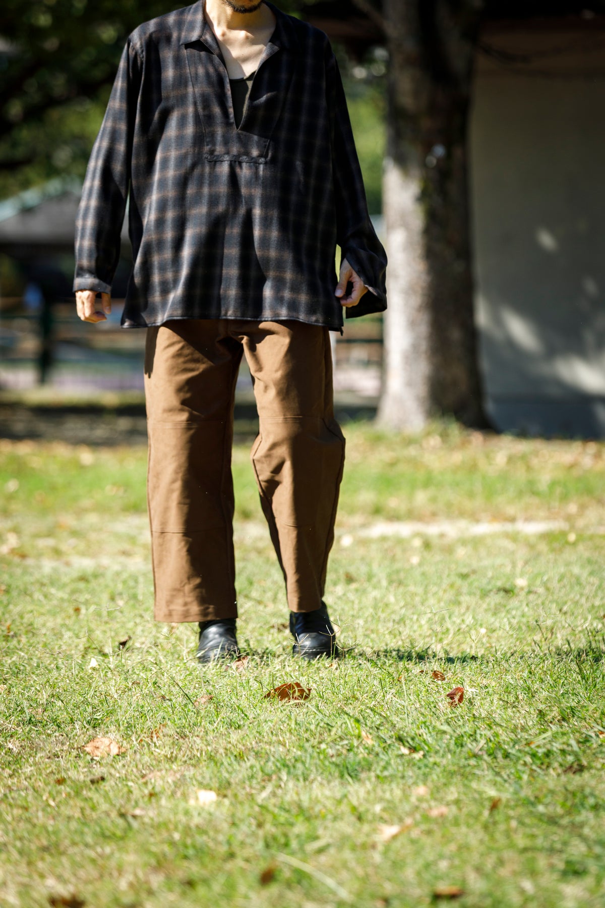 Willow Pants / P-042 - Brown(Dead stock Molskin)