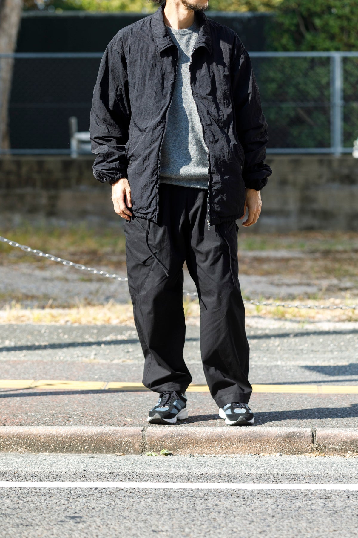 NULABEL / Garment Dyed Zip Up Jacket - Black