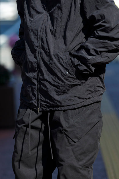 NULABEL / Garment Dyed Zip Up Jacket - Black
