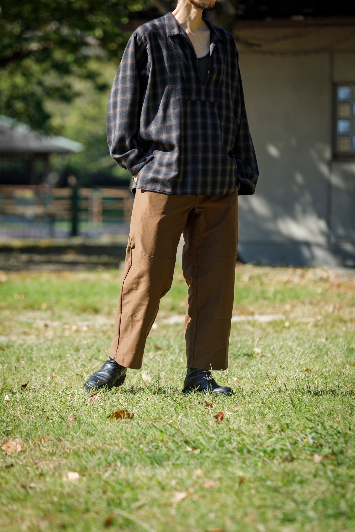 Willow Pants / P-042 - Brown(Dead stock Molskin)
