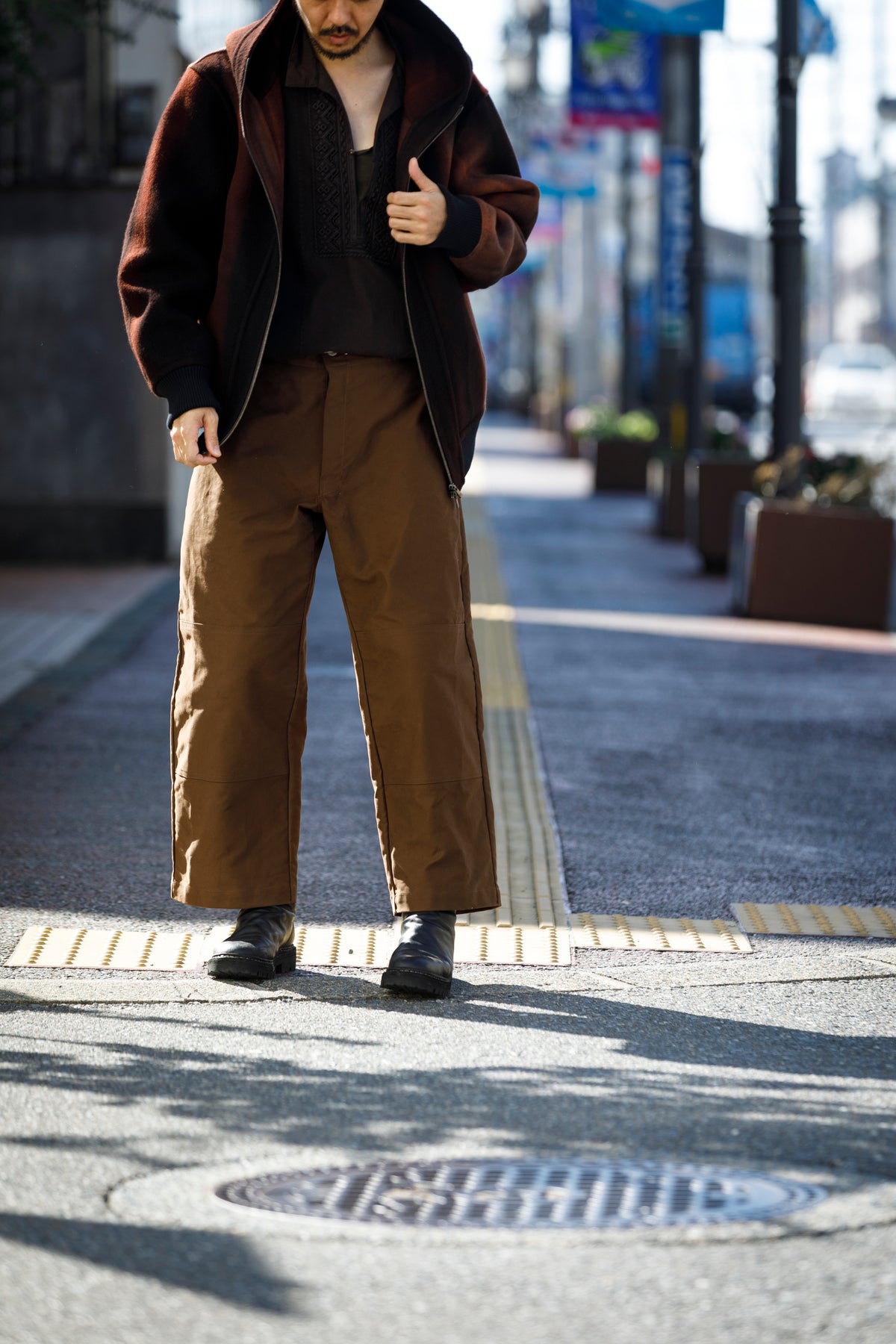 Willow Pants / P-042 - Brown(Dead stock Molskin)