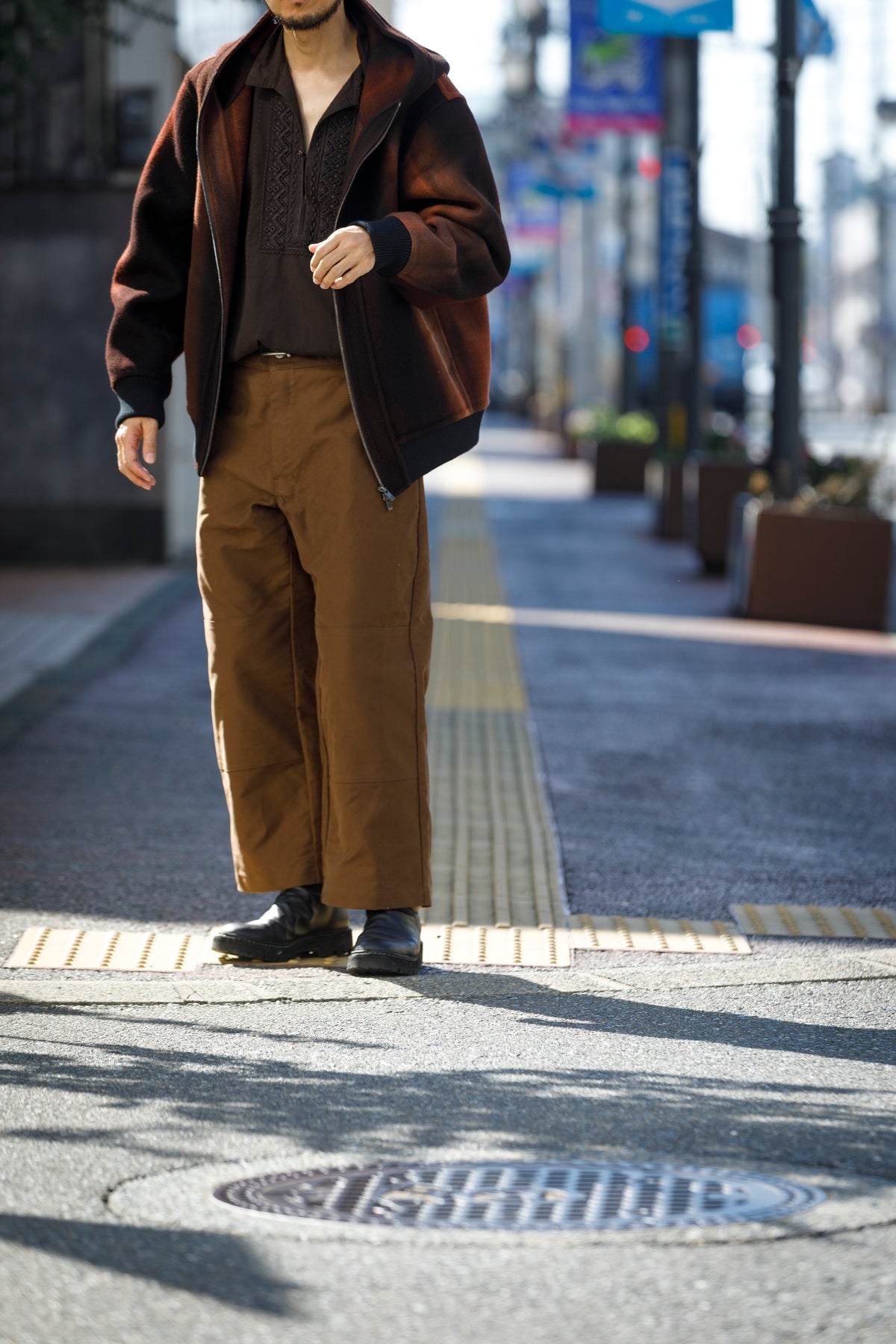 Willow Pants / P-042 - Brown(Dead stock Molskin)