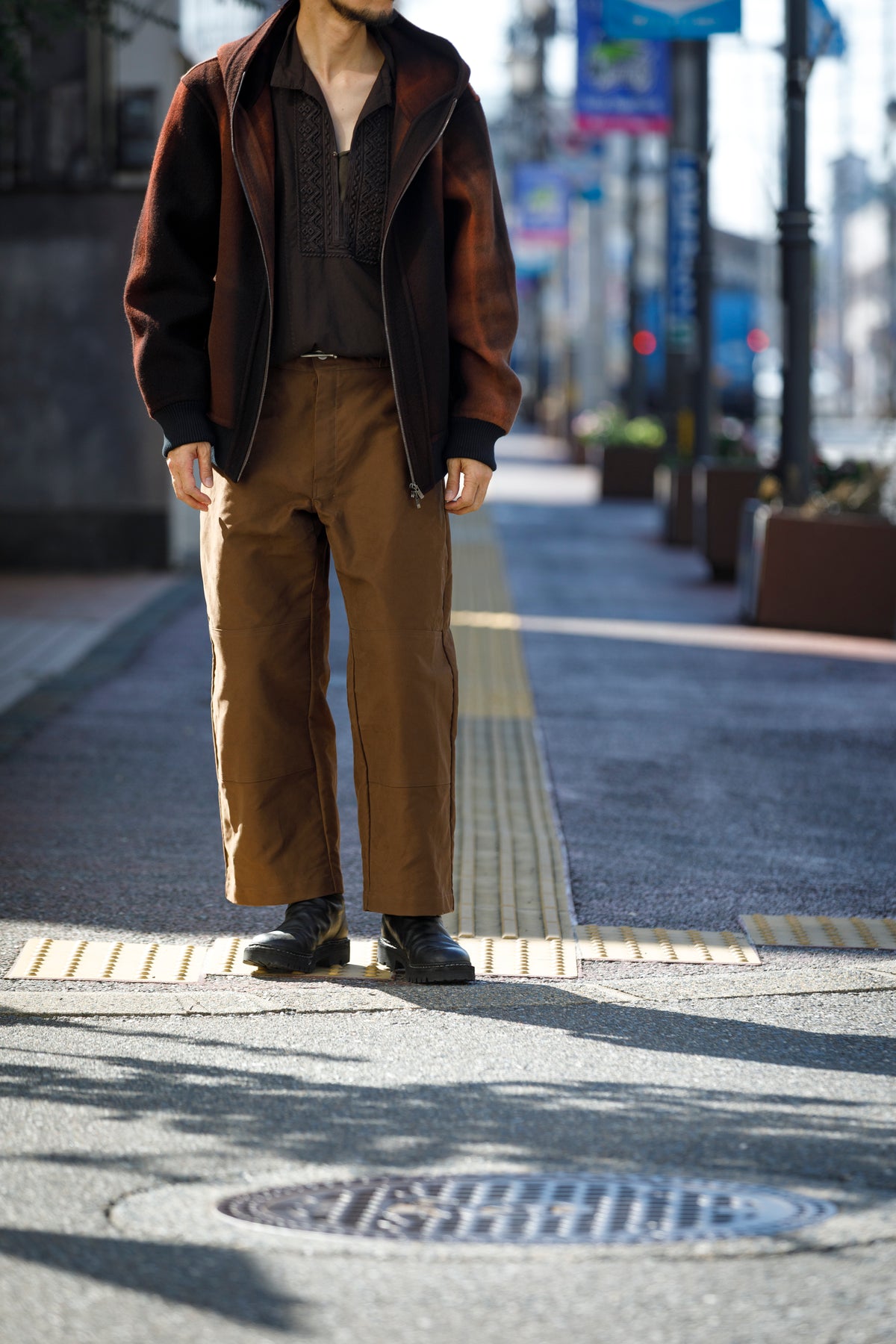 Willow Pants / P-042 - Brown(Dead stock Molskin)
