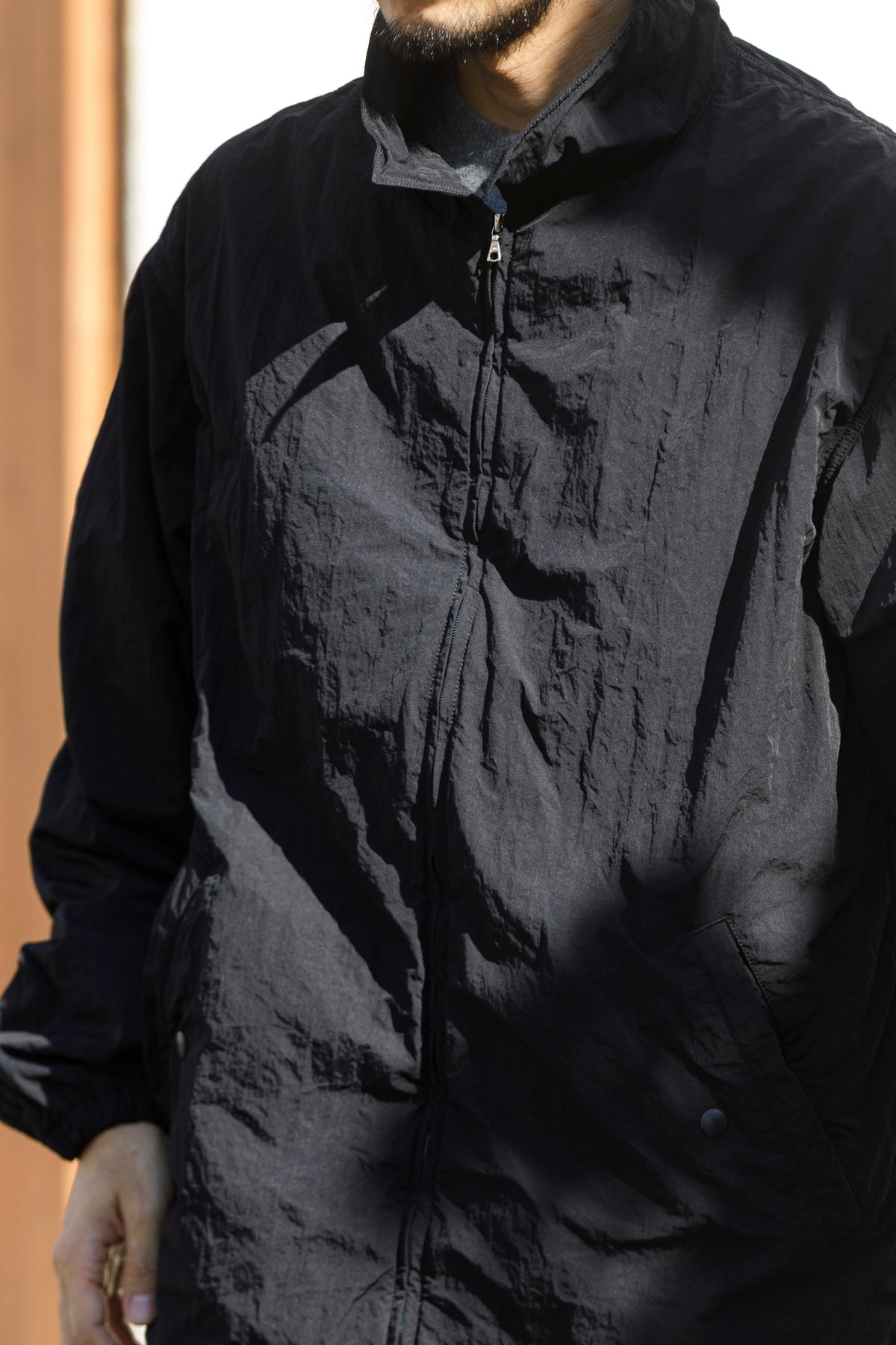 NULABEL / Garment Dyed Zip Up Jacket - Black